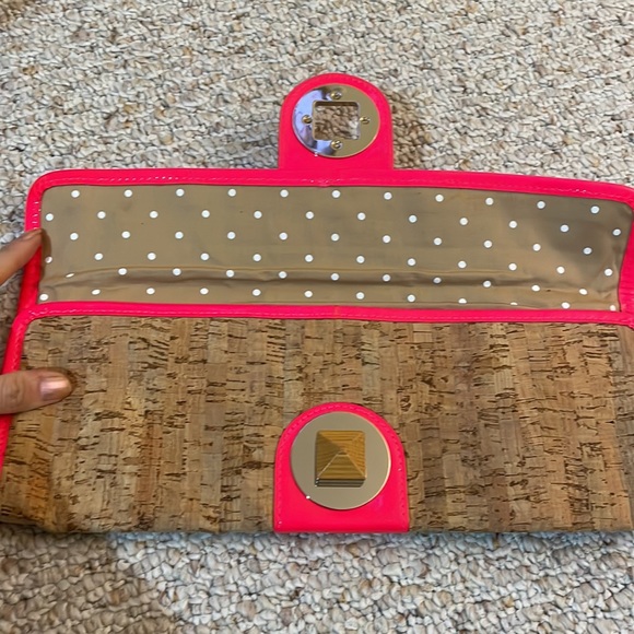 Kate Spade Hot Pink Bamboo clutch - Picture 5 of 7